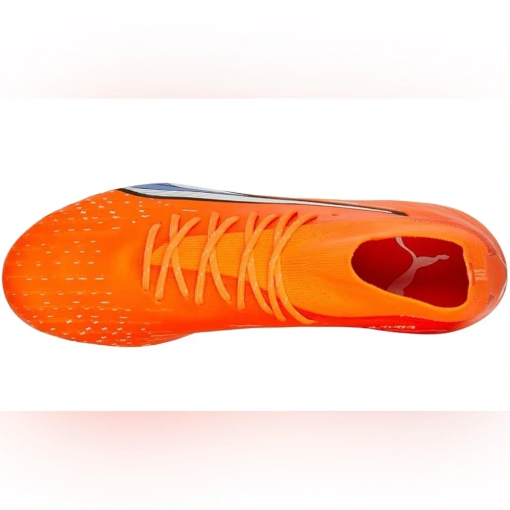 Puma Ultra Pro FG Mens 10 Orange Soccer Cleats Performance Speed Boots BNIB - Picture 4 of 7